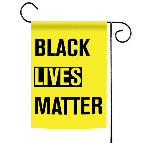 Black Lives Matter Outdoor Garden Flag 18" x 12.5" - IMAGE 1