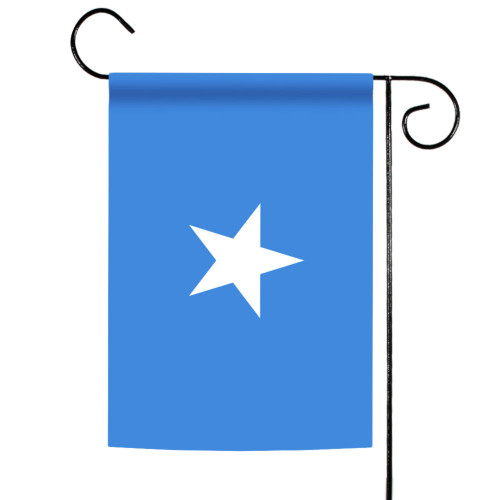 White and Blue Somalia Outdoor Garden Flag 18" x 12.5" - IMAGE 1
