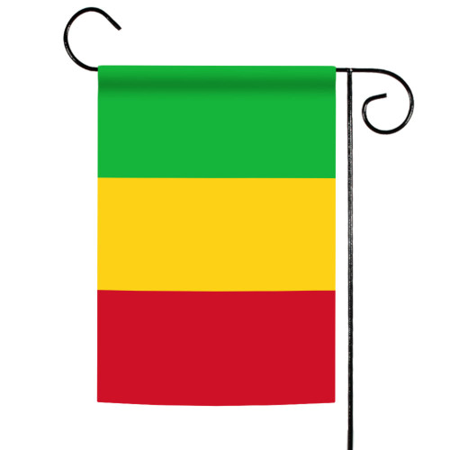 Green and Red Mali Outdoor Garden Flag 18" x 12.5" - IMAGE 1