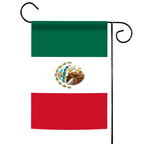 Green and Red Mexico Outdoor Garden Flag 18" x 12.5" - IMAGE 1