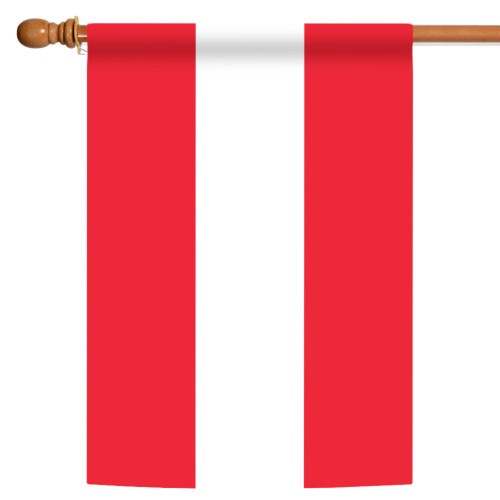 Red and White Austria Outdoor House Flag 40" x 28" - IMAGE 1