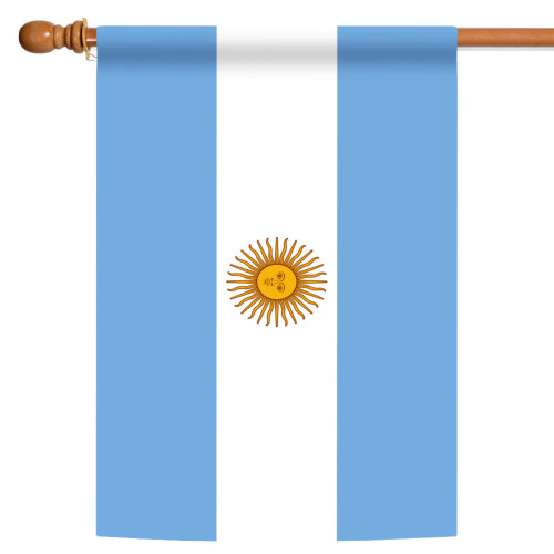 Blue and White Argentina Outdoor House Flag 40" x 28" - IMAGE 1