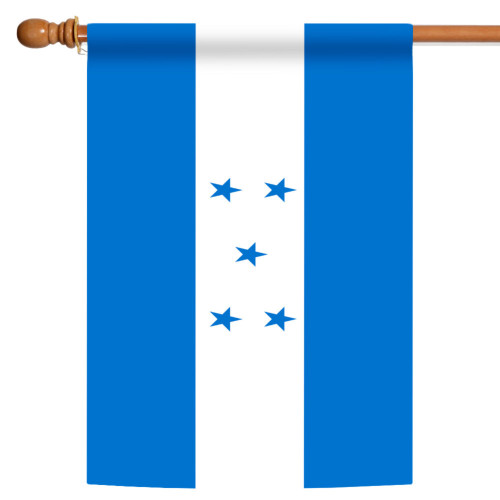Blue and White Honduras Outdoor House Flag 40" x 28" - IMAGE 1