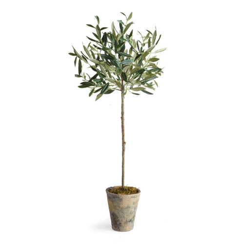 Olive Tree Artificial Drop-In with Pot - 30" - Green and Brown - IMAGE 1