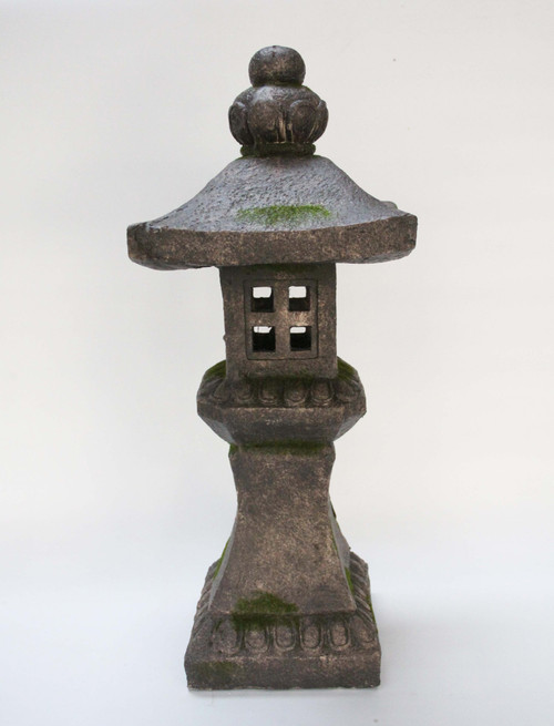26.25" Stone Multi Purpose Pagoda Lantern with Magnetic Door - IMAGE 1