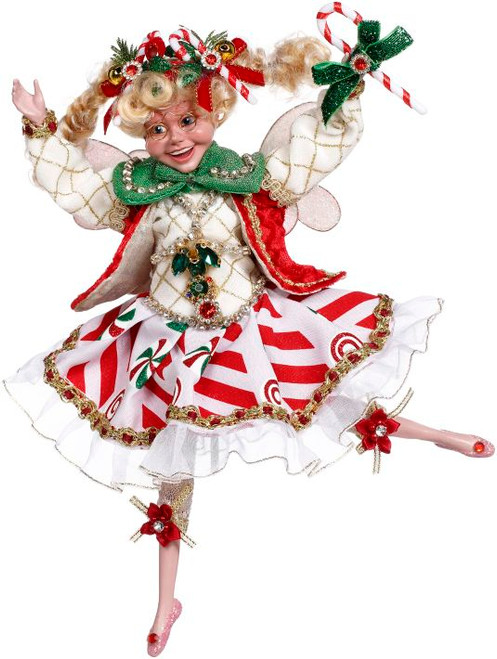Mark Roberts Christmas Peppermint Party Fairy, Small - 11" - IMAGE 1