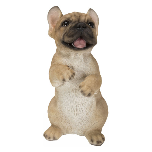 7.75" Standing French Bulldog Outdoor Garden Statue - IMAGE 1