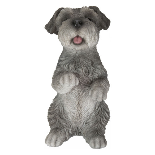 7.75" Sitting Schnauzer Outdoor Garden Statue - IMAGE 1
