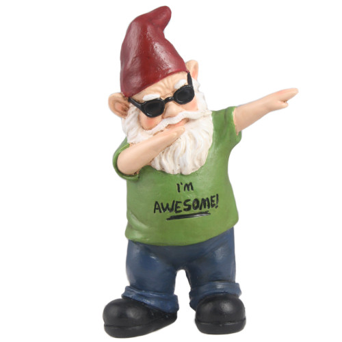 I'm Awesome Outdoor Gnome Garden Statue - 11" - IMAGE 1