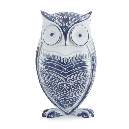 Set of 2 Ornamental Owl Tabletop Decors 7" - IMAGE 1