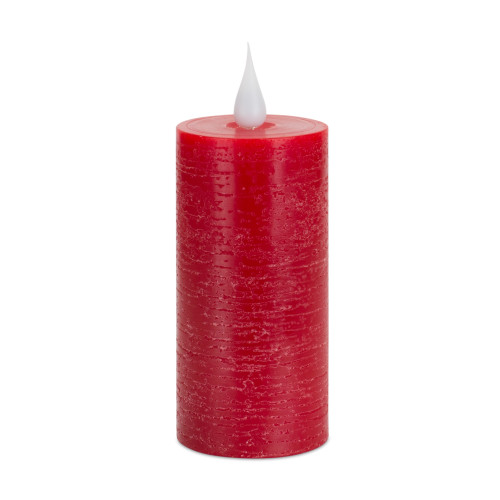4" Red LED Lighted Flickering Candle - IMAGE 1
