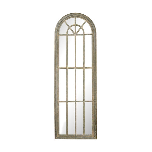 Full Length Arched Window Panel Mirror - 71" - Gray - IMAGE 1