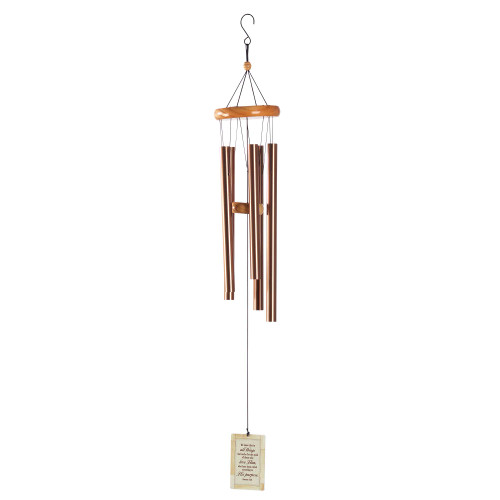 We Know That All Things Work "Roman 8:28" Outdoor Windchime - 35" - IMAGE 1