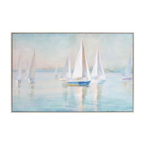 Sailboat Rectangular Framed Wall Art - 15.25" x 23.5" - IMAGE 1