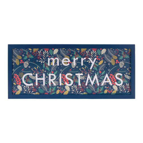 Framed "Merry Christmas" Wall Sign - 30" - Multi-Color - IMAGE 1