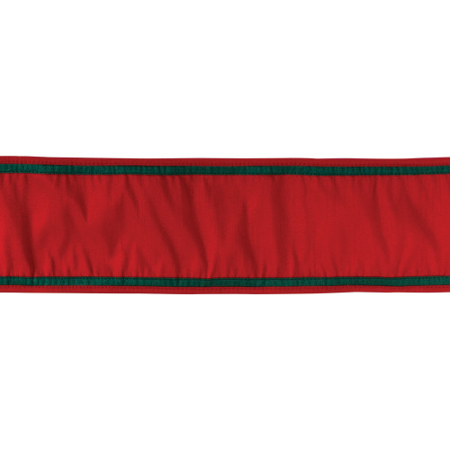 Christmas Wired Craft Ribbon - 4" x 5 Yards - Red and Green - IMAGE 1