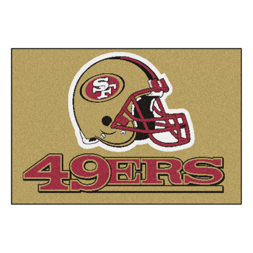 NFL San Francisco 49ers Starter Mat Rectangular Area Rug - IMAGE 1