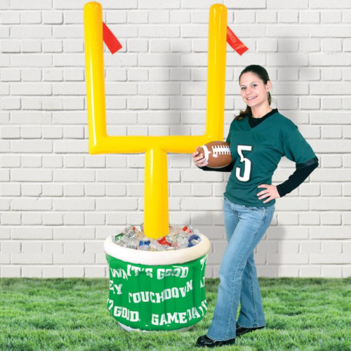 Inflatable Football Goal Post Coolers - 6.25' - Multicolor - IMAGE 1