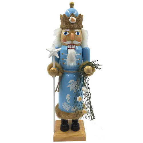 14.5" Coastal King Christmas Nutcracker - IMAGE 1