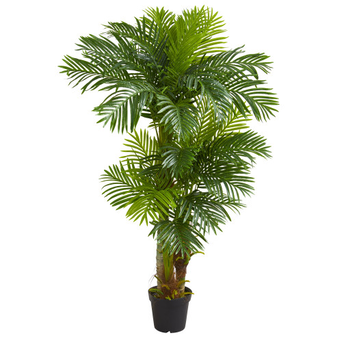 Artificial Hawaii Palm Tree in Black Pot - 6' - IMAGE 1