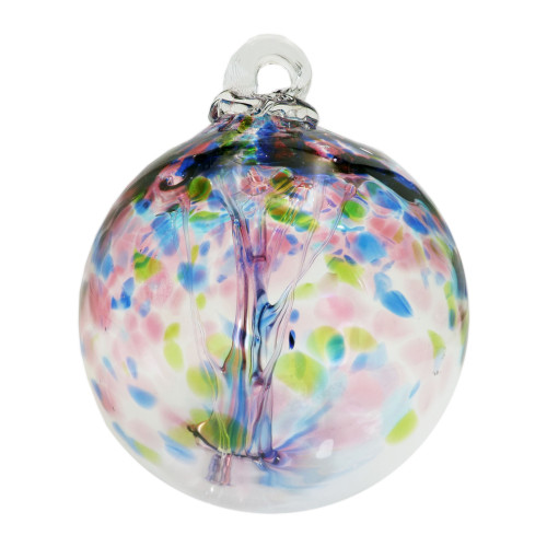 Tree of Life Hope Hand Blown Art Glass Ornament 6" (152mm) - IMAGE 1