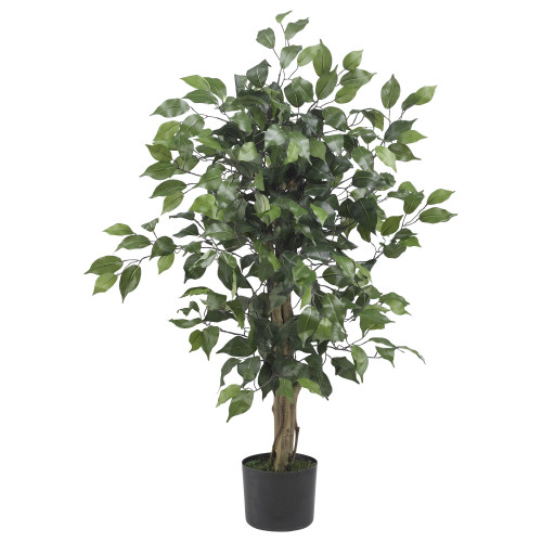 3' Artificial Silk Potted Ficus Tree - IMAGE 1