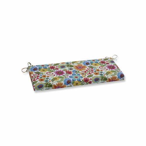 Floral Pattern Rectangular Bench Cushion - 45" - Multicolor - IMAGE 1