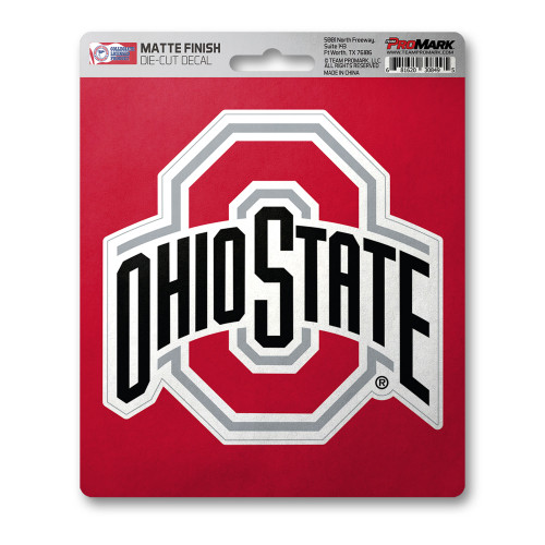 6.25" NCAA Ohio State University Buckeyes Matte Automotive Decal Sticker - IMAGE 1