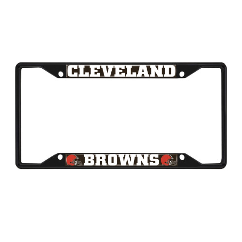 12.25” NFL Cleveland Browns Automotive Metal License Plate Frame - IMAGE 1