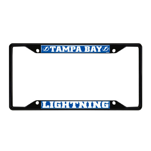 12.25” NHL Tampa Bay Lightning Automotive Metal License Plate Frame - IMAGE 1