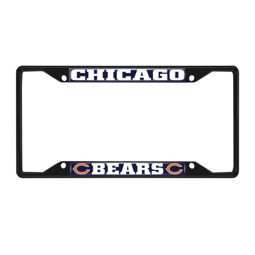 12.25” NFL Chicago Bears Automotive Metal License Plate Frame - IMAGE 1