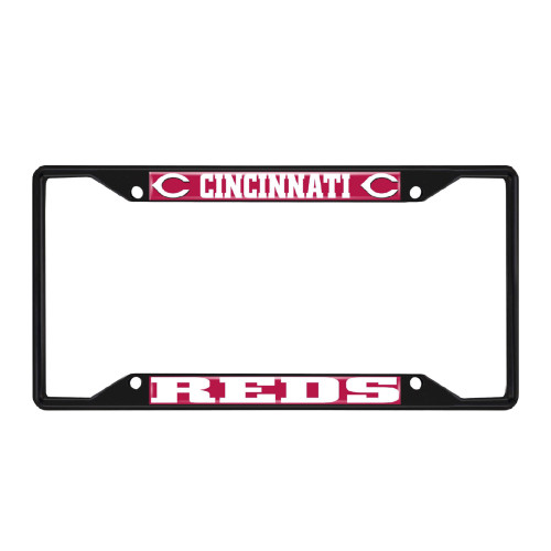 12.25” MLB Cincinnati Reds Metal License Plate Frame - IMAGE 1