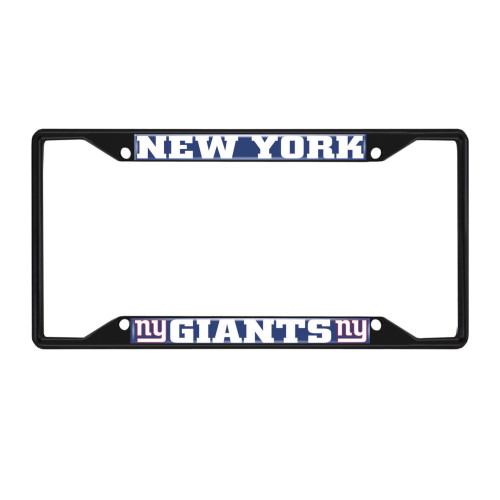 12.25” NFL New York Giants Automotive Metal License Plate Frame - IMAGE 1