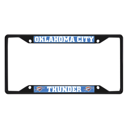 12.25” NBA Oklahoma City Thunder Automotive Metal License Plate Frame - IMAGE 1