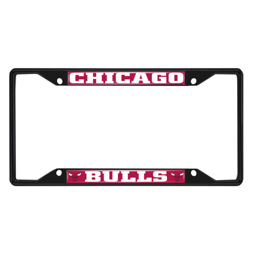 12.25” NBA Chicago Bulls Automotive Metal License Plate Frame - IMAGE 1