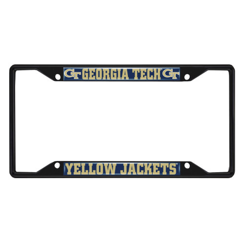 12.25” NCAA Georgia Tech Yellow Jackets Metal License Plate Frame - IMAGE 1