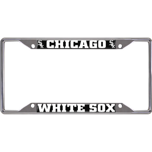 12.25” MLB Chicago White Sox Automotive Metal License Plate Frame - IMAGE 1