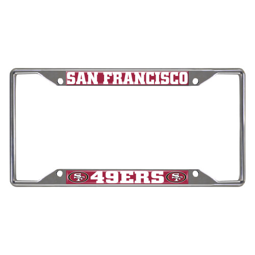 12.25” NFL San Francisco 49ers License Plate Frame - IMAGE 1