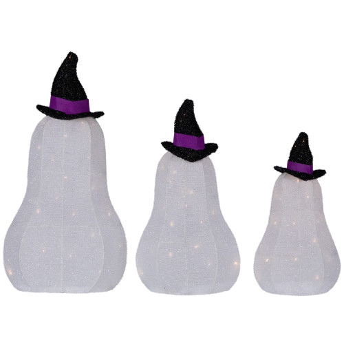 LED Jack O' Lantern Ghosts Outdoor Halloween Decorations - 23.5" - Set ...