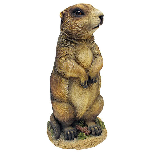 12" Standing Gopher Hand Painted Outdoor Garden Statue - IMAGE 1