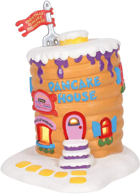 Dept 56 Dr Suess The Grinch Who-Ville Pancake House Lighted Christmas Building #6001205 - IMAGE 1
