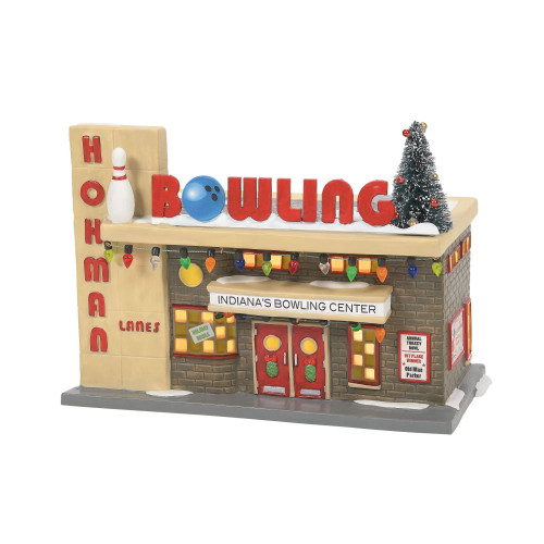 Dept 56 Hohman Lanes Bowling Lighted Christmas Building # 6007724 - IMAGE 1