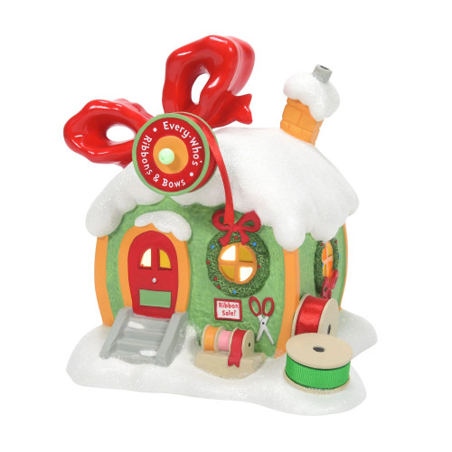 Dept 56 Dr Seuss Grinch Every Who's Ribbon & Bows Christmas Building #6009728 - IMAGE 1