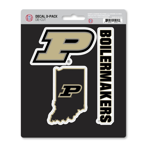 3ct NCAA Purdue University Boilermakers Automotive Decal Stickers 6.25” - IMAGE 1