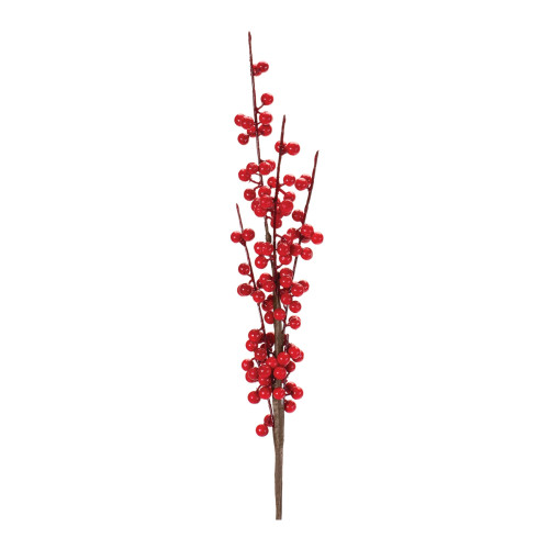 2 Piece Set Ilex Berry Artificial Christmas Stems 27" - IMAGE 1