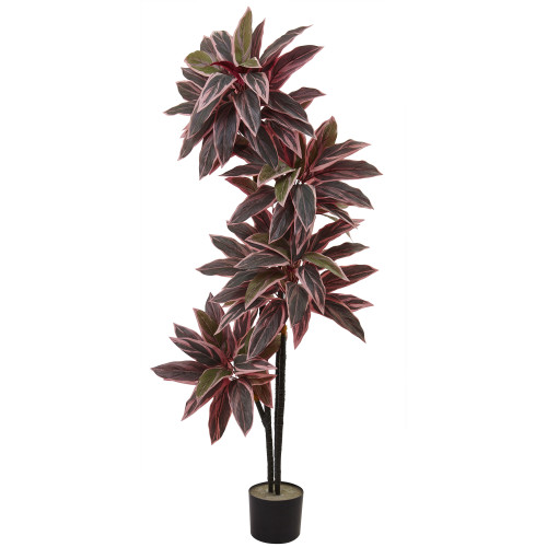 4.5' Caladium Silk Artificial Potted Plant - IMAGE 1