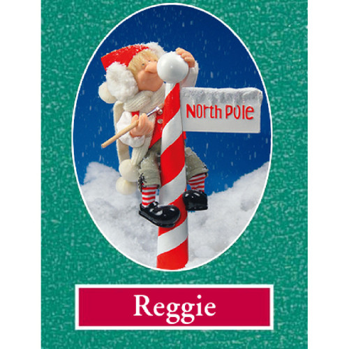 16" Zim's The Elves Themselves Reggie at North Pole Christmas Elf Tabletop Figurine - IMAGE 1