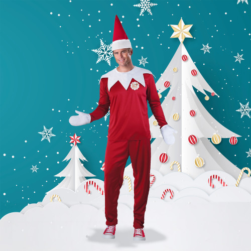 The Elf on the Shelf Men's Christmas Costume - Large - IMAGE 1