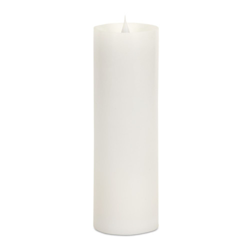 Set of 2 LED Lighted Pillar Candle with Moving Flame 9" - IMAGE 1