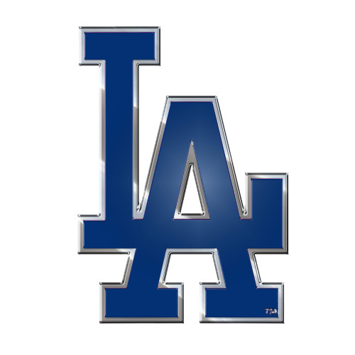 3.25” MLB Los Angeles Dodgers Embossed Emblem Exterior Auto Accessory - IMAGE 1